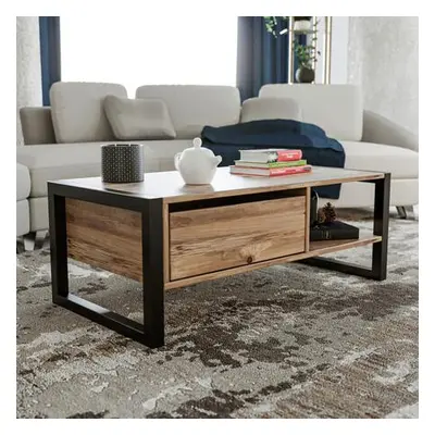 Hanah Home Coffee Table Haldizen Atlantic PineBlack