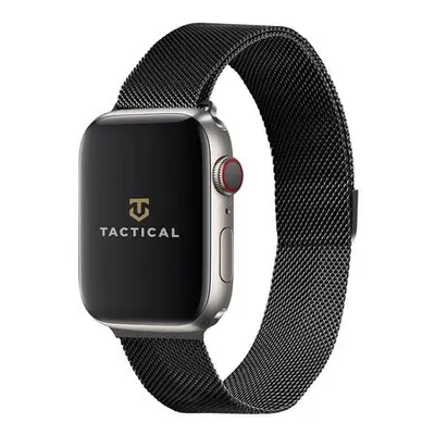 Tactical 333 Loop Magnetický Kovový Řemínek pro Apple Watch 1/2/3/4/5/6/SE 38/40mm Black