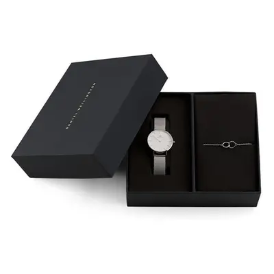 Daniel Wellington SET Combo Petite 32 S White, Elan Unity Bracelet S 175mm