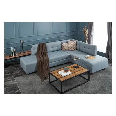 Atelier del Sofa Corner Sofa-Bed Manama Corner Sofa Bed Right - Light Blue