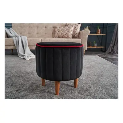 Atelier del Sofa Pouffe Lindy Puf - Black AnthracitePink