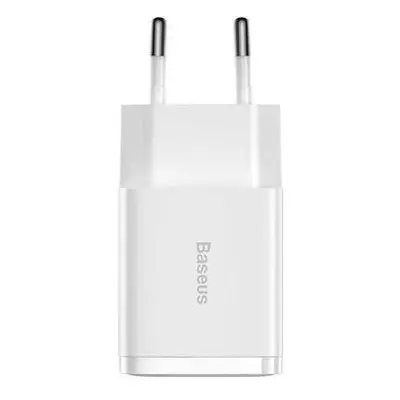 Kompaktní rychlonabíječka Baseus, 2x USB, 10,5 W (bílá)