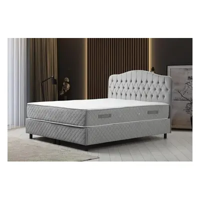 Hanah Home Double Mattress, Base & Headboard Vassi Set 160 x 200 v2 - Grey