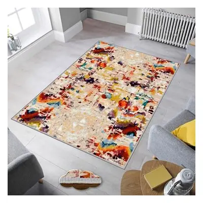 Conceptum Hypnose Carpet (40 x 60) WOOKECE311 BeigeYellowBlueRedBrown