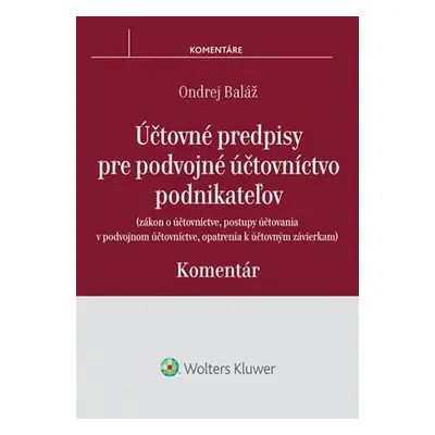 Účtovné predpisy pre podvojné účtovníctvo podnikateľov