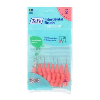 TePe Mezizubní kartáčky Interdental Brush Extra Soft, 8, 0,5mm, červený