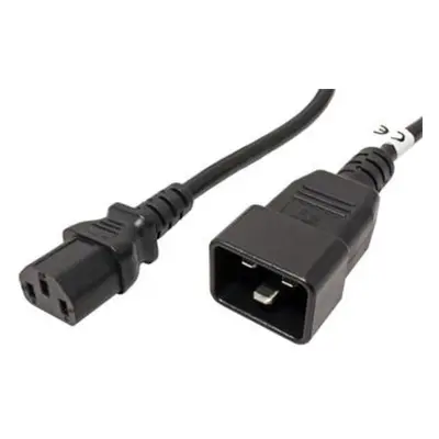 PremiumCord Kabel sítový propojovací 230V 10A 2m, konektory IEC 320 C13 - IEC 320 C20 - kpsb2