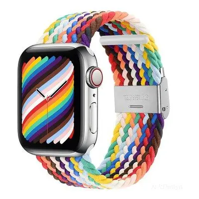 Devia remienok Deluxe Series Sport4 Nylon Braided Adjustable Band 44/45/49mm - Rainbow