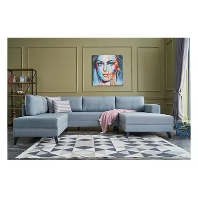 Atelier del Sofa Corner Sofa-Bed Efsun - Blue