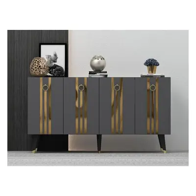 Hanah Home Console Isil - Anthracite, Gold AnthraciteGold