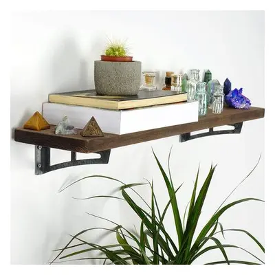 Hanah Home Decorative Wooden Wall Shelf LAM019 Walnut