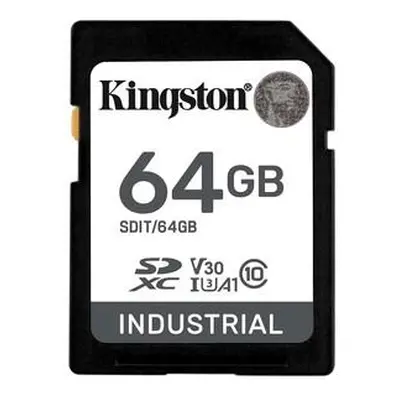 Kingston Industrial/SDXC/64GB/100MBps/UHS-I U3 / Class 10