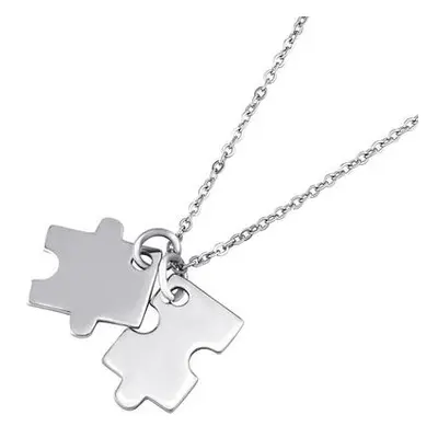 SILVEGO Stříbrný s přívěsky puzzle DCC1605007N