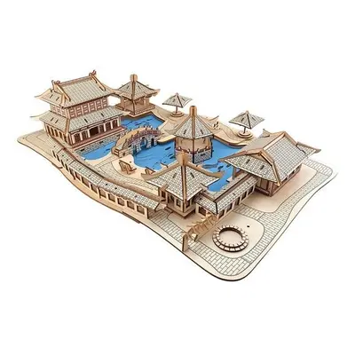 Woodcraft Dřevěné 3D puzzle Zahrady Suzhou