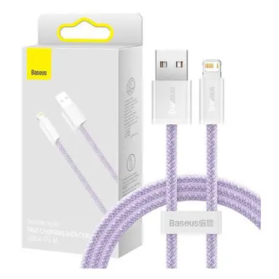 Baseus CALD000405 1m fialový USB do Apple Lightning 8-pin 2,4A Dynamic Series, 1m, fialový