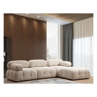 Atelier del Sofa Corner Sofa Bubble Cream Bouclette L1-O1-1R-PUF