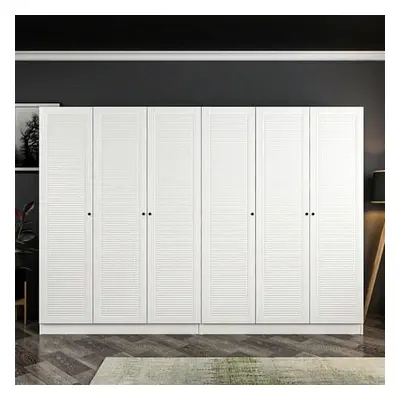 Hanah Home Wardrobe Kale Mebran - 8394 White