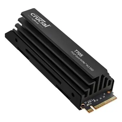 Crucial SSD 2TB T705 PCIe Gen5 NVMe M.2 SSD with heatsink, CT2000T705SSD5