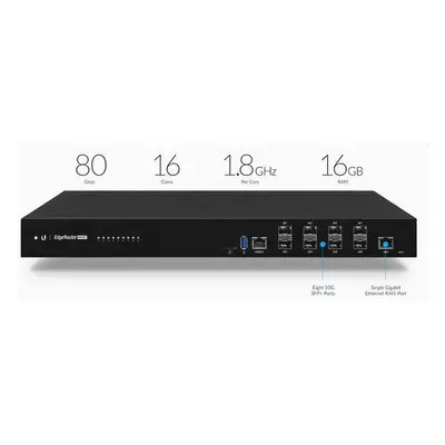 Ubiquiti EdgeRouter Infinity ER-8-XG, 1x PoE + 8x SFP+, rack, ER-8-XG