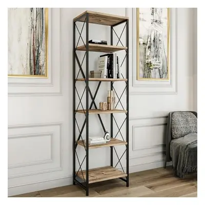 Hanah Home Bookshelf Suadiye Atlantic PineBlack