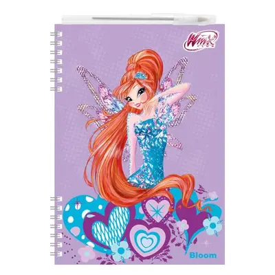 Zápisník s 3D efektem A5 Winx club