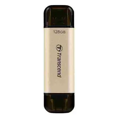 Transcend 256GB JetFlash 930C, USB-C/USB 3.2 (Gen 1) duální flash disk, 420MB/s R, 400MB/s W, zl