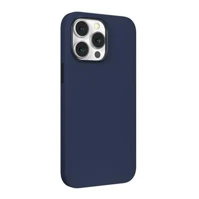 Devia kryt Nature Series Silicone Magnetic Case pre iPhone 14 Pro - Navy Blue