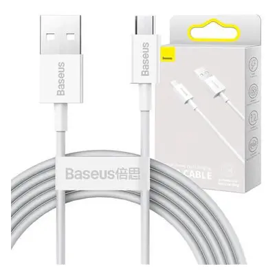 Kabel Baseus Superior Series USB na micro USB, 2A, 2 m (bílý)