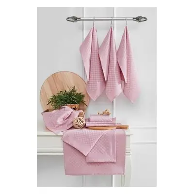 Hermia Kitchen Towel Set (10 Pieces) Lola - Pink