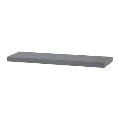 Autronic P-005 GREY Polička nástěnná 80 cm, MDF, barva šedý vysoký lesk, baleno v ochranné fólii