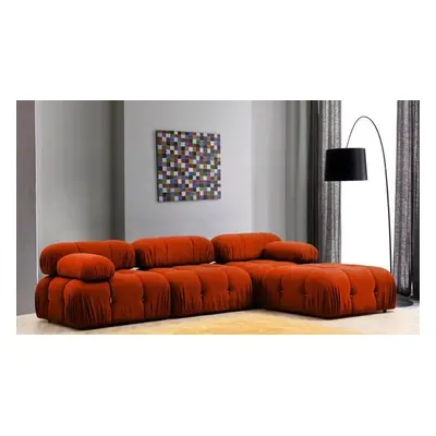 Atelier del Sofa Corner Sofa Bubble Corner ( L1-O1-1R -Puf) - Tile Red