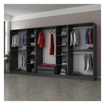 Hanah Home Wardrobe Kale - 5047 Anthracite