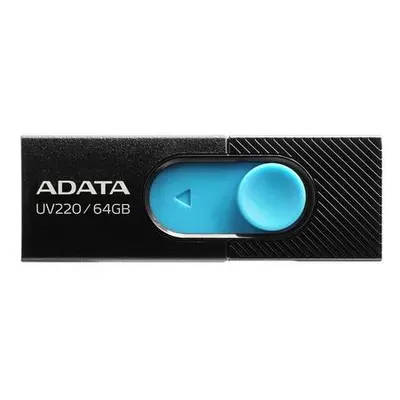 ADATA flash disk 64GB UV220 USB 2.0 modro-černý, AUV220-64G-RBKBL