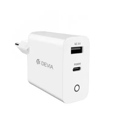 Devia sieťová nabíjačka Extreme Speed GaN PD&QC Quick Charger 65W - White