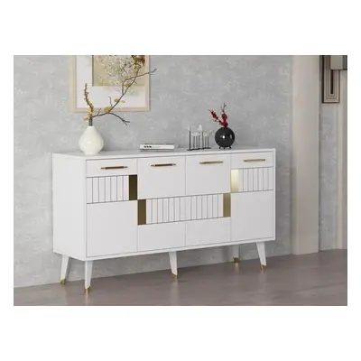 Hanah Home Console Moda - White, Gold WhiteGold