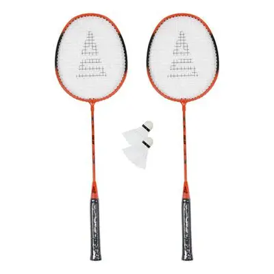 Badmintonový set SULOV, 2x raketa, 2x míček, vak - oranžový