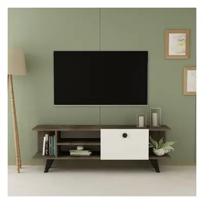 Hanah Home TV Stand İdil - Walnut, White WalnutWhite