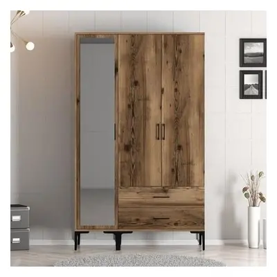 Hanah Home Wardrobe Kumsal RT - Walnut