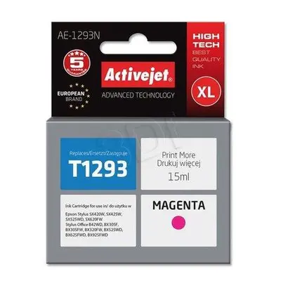 Atrament ActiveJet pre Epson T1293 Magenta 15 ml, AE-1293 / AE-1293N