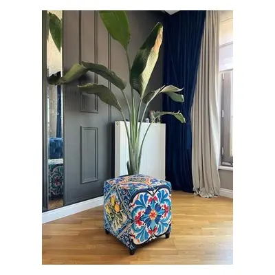 Hanah Home Pouffe Jungle Scar Pouffe - Blue