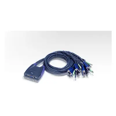 ATEN KVM switch CS-64U USB 4 PC mini, 1,8 metru, CS64UZ-AT