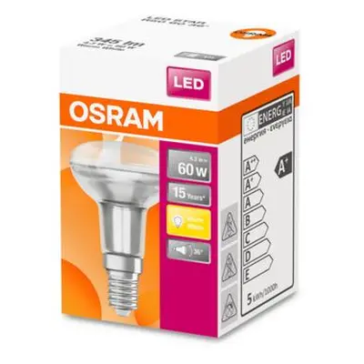 Osram Reflektorová LED žárovka E14 / 4,3 W 345 lm teplá bílá en. třída A+