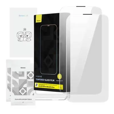 Tempered Glass Baseus Corning for iPhone 13 Pro Max/14 Plus with built-in dust filter 6932172631