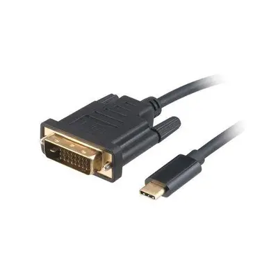 AKASA kabel USB Type-C na DVI-D(M) / AK-CBCA10-18BK / 4K @60Hz / 1,8m / černý