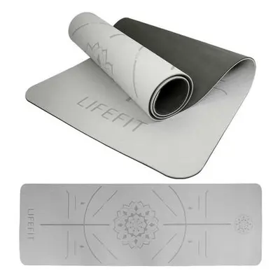 Podložka LIFEFIT YOGA MAT RELAX DUO, 183x58x0,6cm, černá