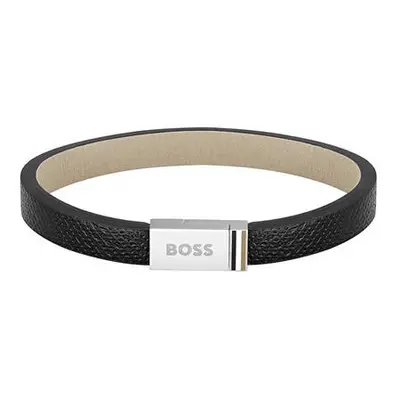 Hugo Boss Moderní kožený náramek Jace 1580336 17,5 cm