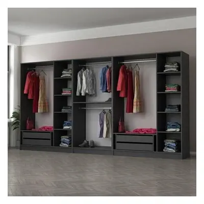 Hanah Home Wardrobe Kale - 5048 Anthracite