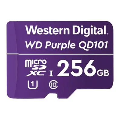 WD PURPLE 256GB MicroSDXC QD101 / WDD256G1P0C / CL10 / U1 /