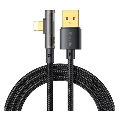 Kabel USB na Lightning s hranolem 90 stupňů Mcdodo CA-3511, 1,8 m (černý)