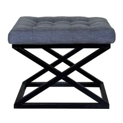 Atelier del Sofa Pouffe Capraz - Black, Blue BlackBlue